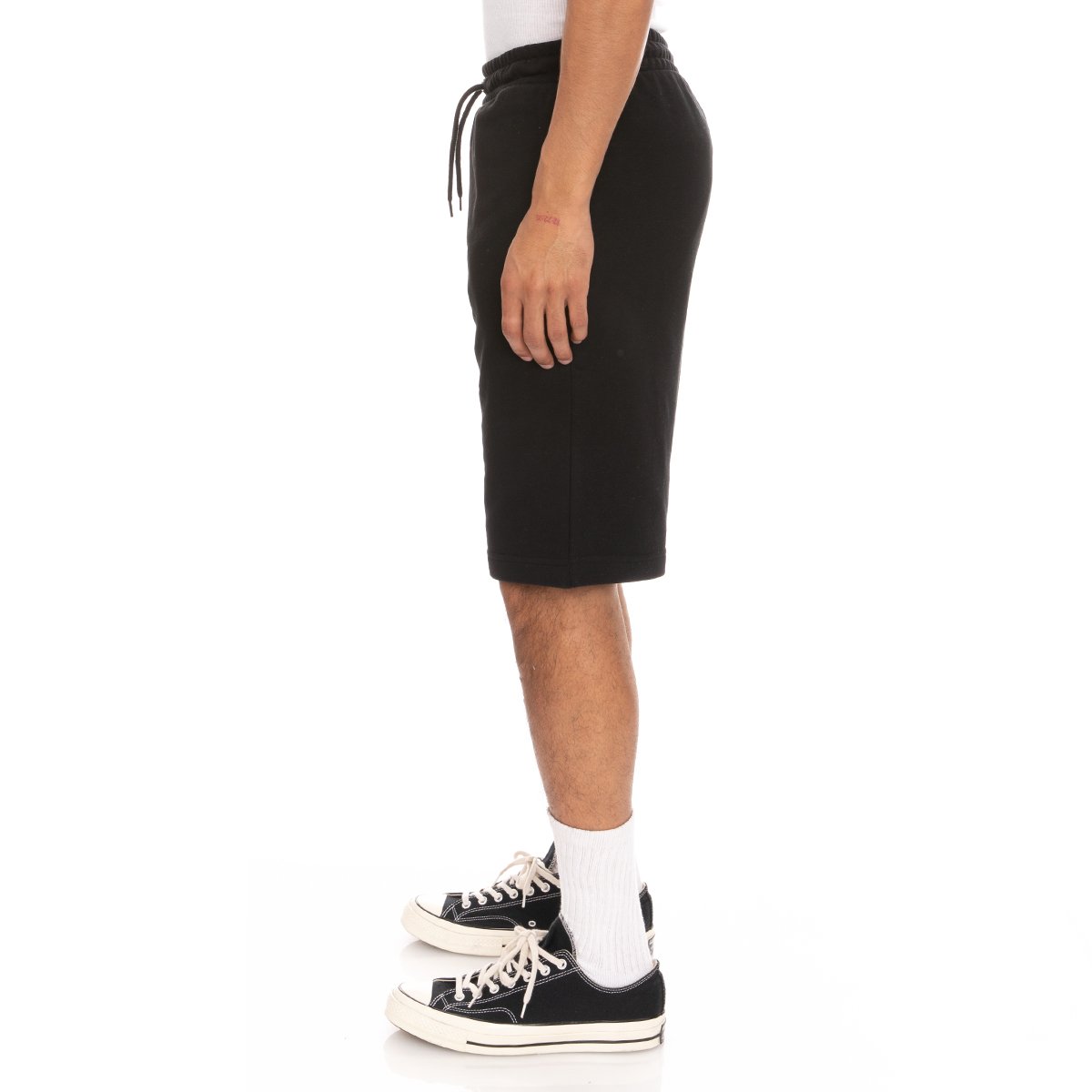 Kappa Logo Fleece Mabok Shorts - Black product image 3, provided for visual reference and product detail review