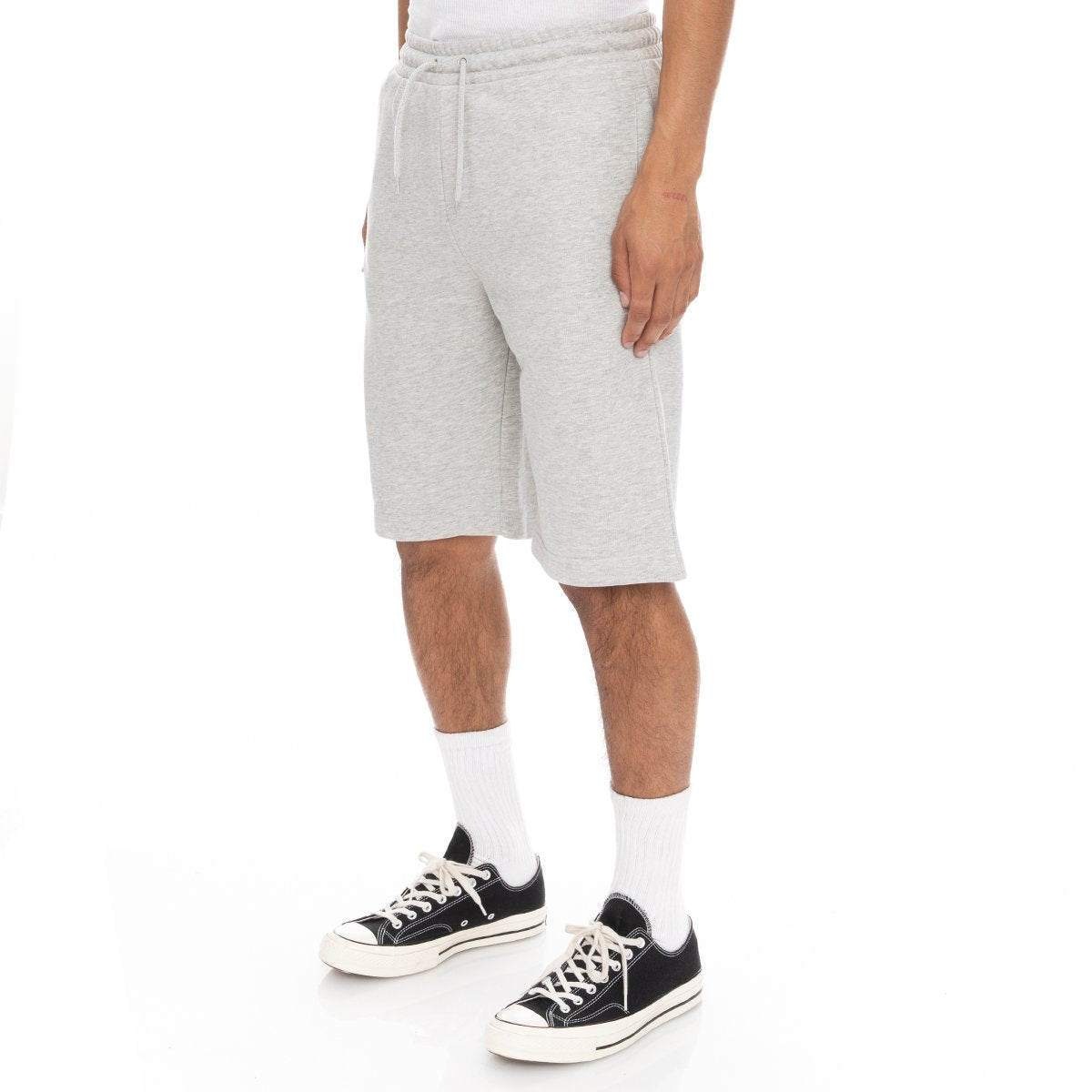 Kappa Logo Fleece Mabok Shorts - Grey Md Mel product image 2, provided for visual reference and product detail review