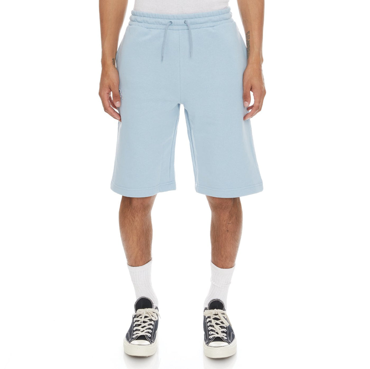 Kappa Logo Fleece Mabok Shorts - Blue Lt product image 1, provided for visual reference and product detail review