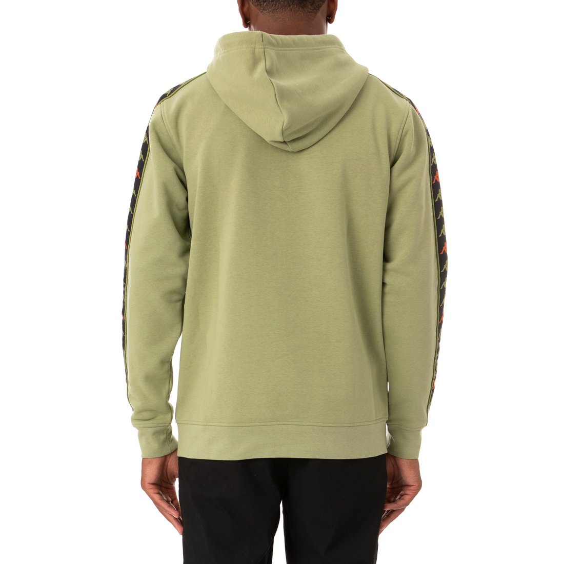 Kappa 222 Banda Hurtado 3 Hoodie - Green Salvia product image 3, provided for visual reference and product detail review