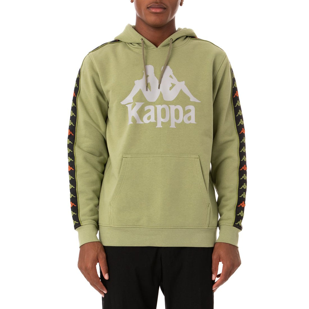 Kappa 222 Banda Hurtado 3 Hoodie - Green Salvia product image 1, provided for visual reference and product detail review