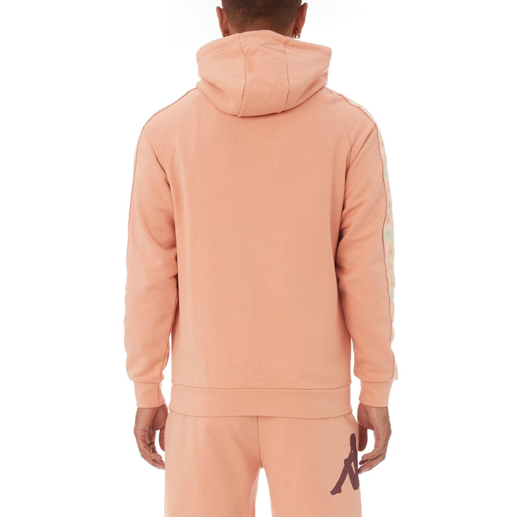 Kappa 222 Banda Hurtado 3 Hoodie - Pink Coral product image 3, provided for visual reference and product detail review