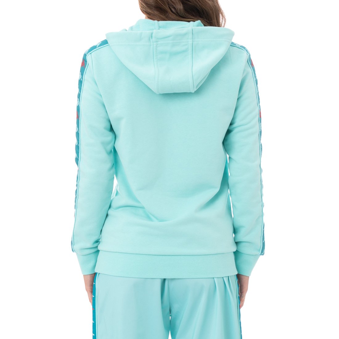 Kappa Womens 222 Banda Budy 3 Hoodie - Peacock product image 3, provided for visual reference and product detail review