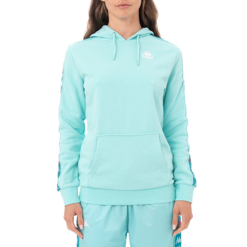 Kappa Womens 222 Banda Budy 3 Hoodie - Peacock product image 1, provided for visual reference and product detail review