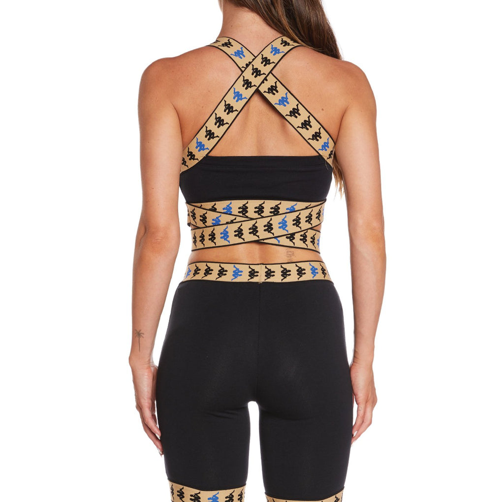 Kappa Womens 222 Banda Ivohibe Bra Top - Black product image 4, provided for visual reference and product detail review