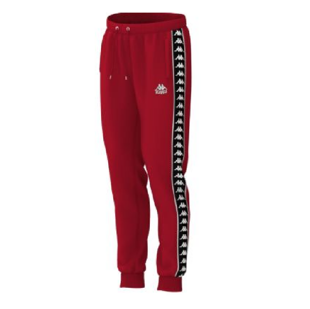 Kappa 222 Banda Alanz 2 Sweatpants-Black/Red product image 1, provided for visual reference and product detail review