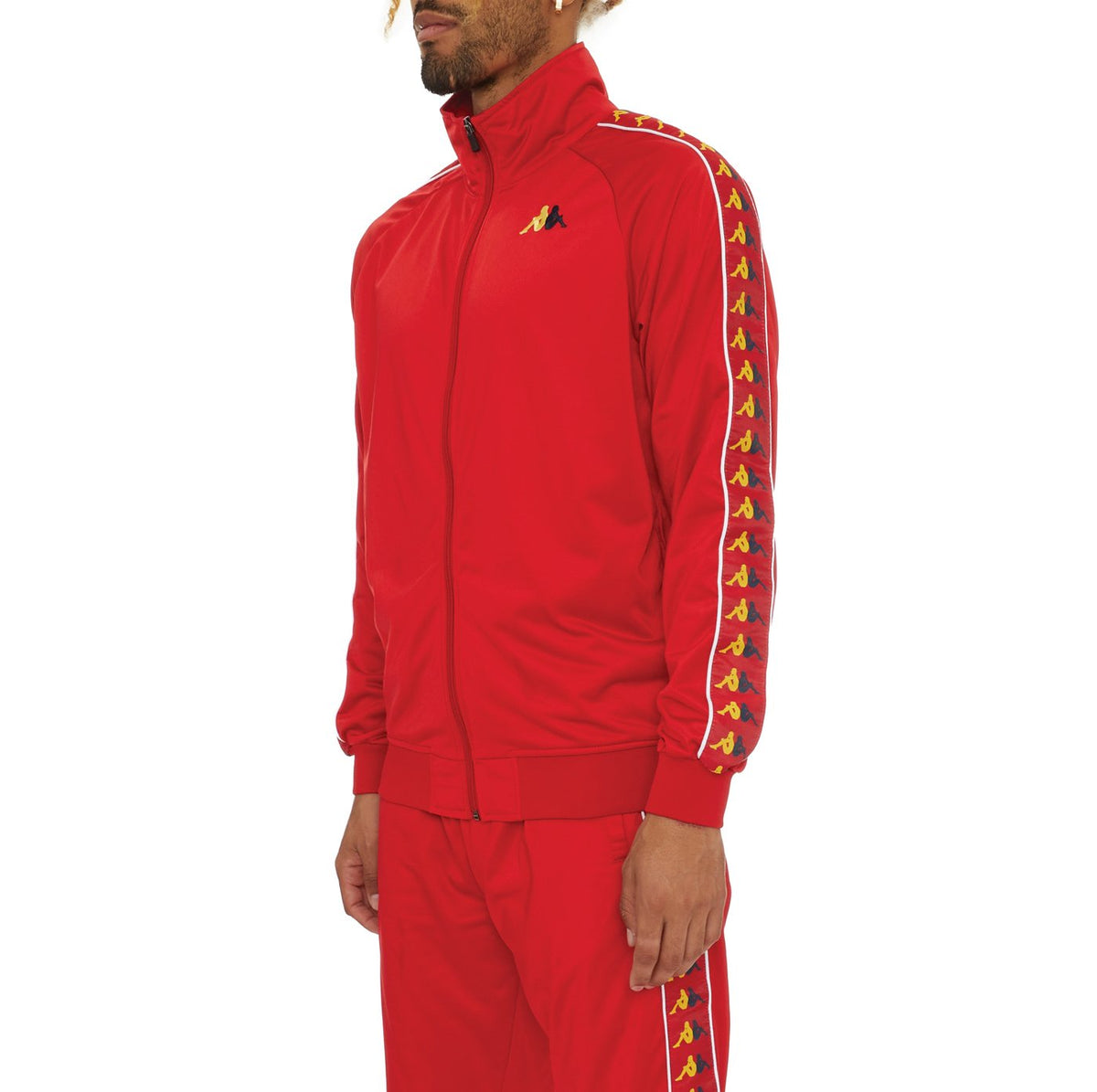 Kappa 222 BANDA CARAMBIE TRACK JACKET - RED product image 2, provided for visual reference and product detail review