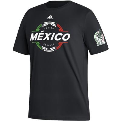 Adidas Mexico T-Shirt-Black product image 1, provided for visual reference and product detail review