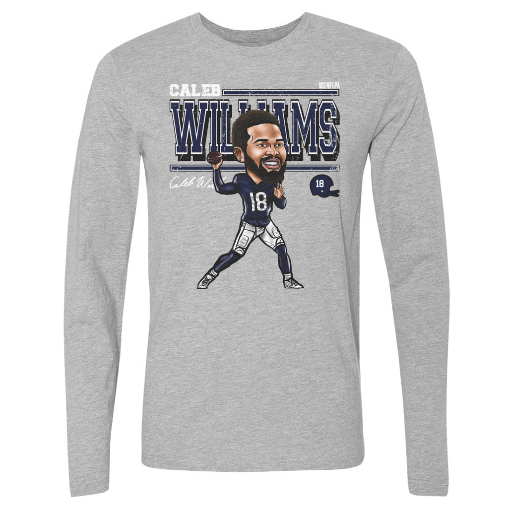 Caleb Williams Chicago Cartoon WHT product image 1, provided for visual reference and product detail review