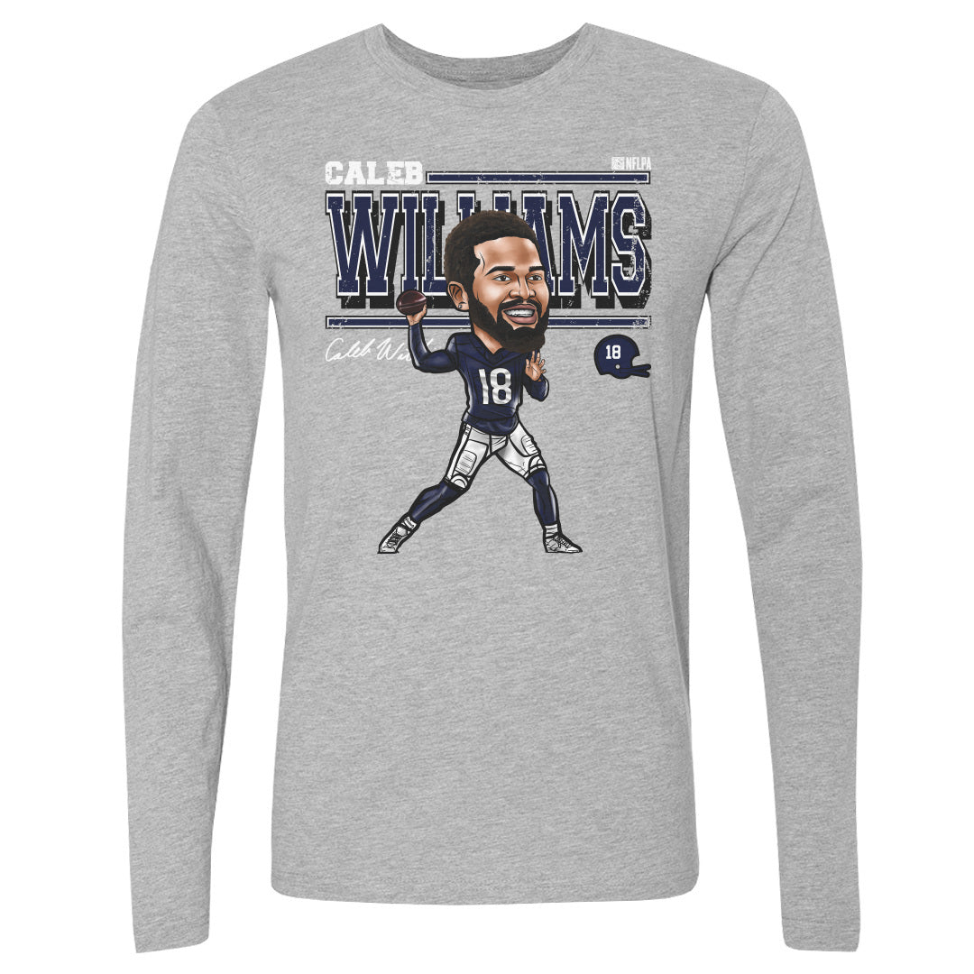 Caleb Williams Chicago Cartoon WHT product image 1, provided for visual reference and product detail review