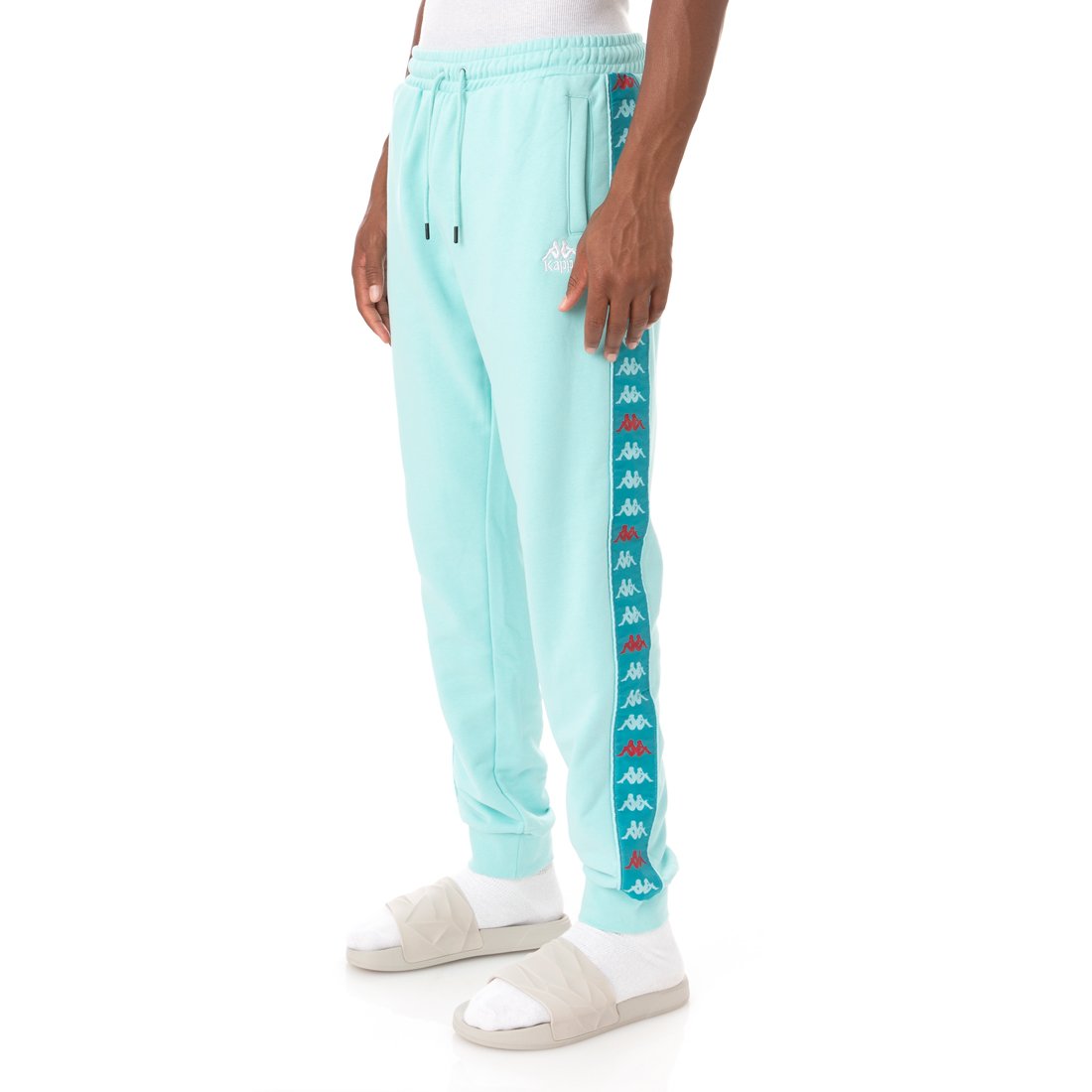 Kappa 222 Banda Alanz 3 Sweatpants - Peacock product image 2, provided for visual reference and product detail review