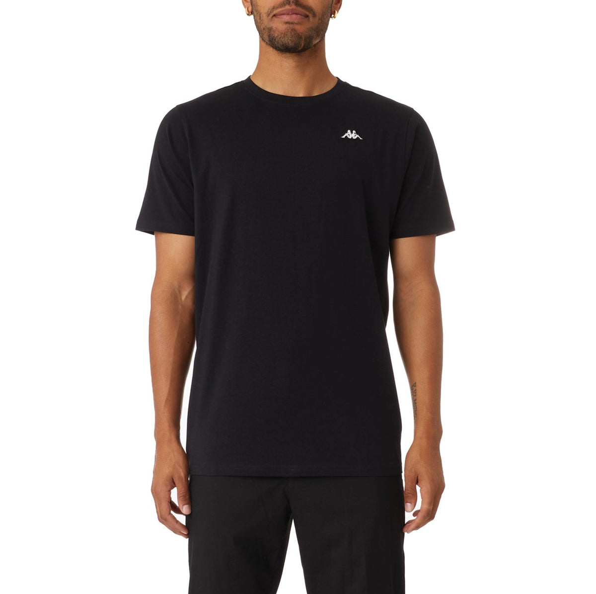 KAPPA AUTHENTIC GAVLE T-SHIRT - Black product image 1, provided for visual reference and product detail review