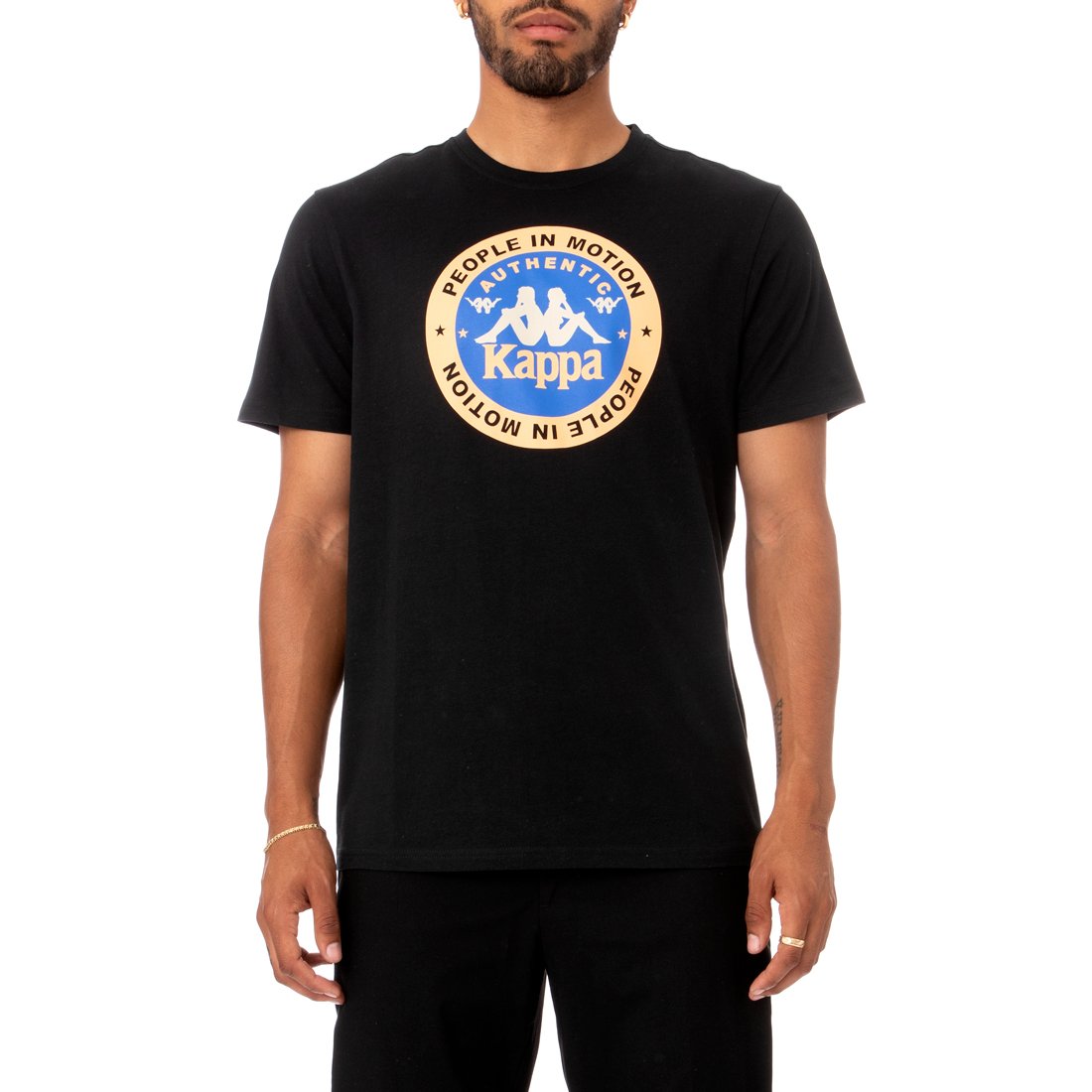 Kappa Authentic Franeker T-Shirt -Black product image 1, provided for visual reference and product detail review