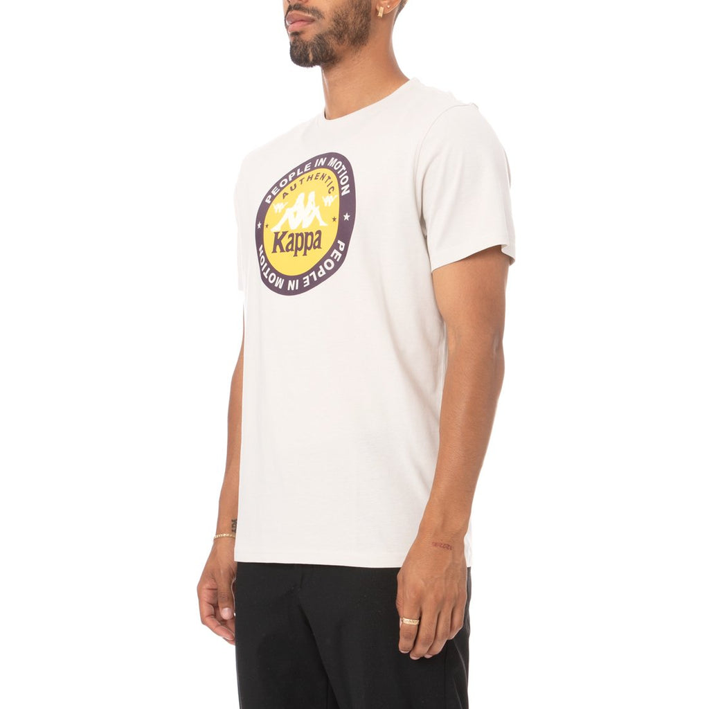 Kappa Authentic Franeker T-Shirt - Grey Silver product image 2, provided for visual reference and product detail review