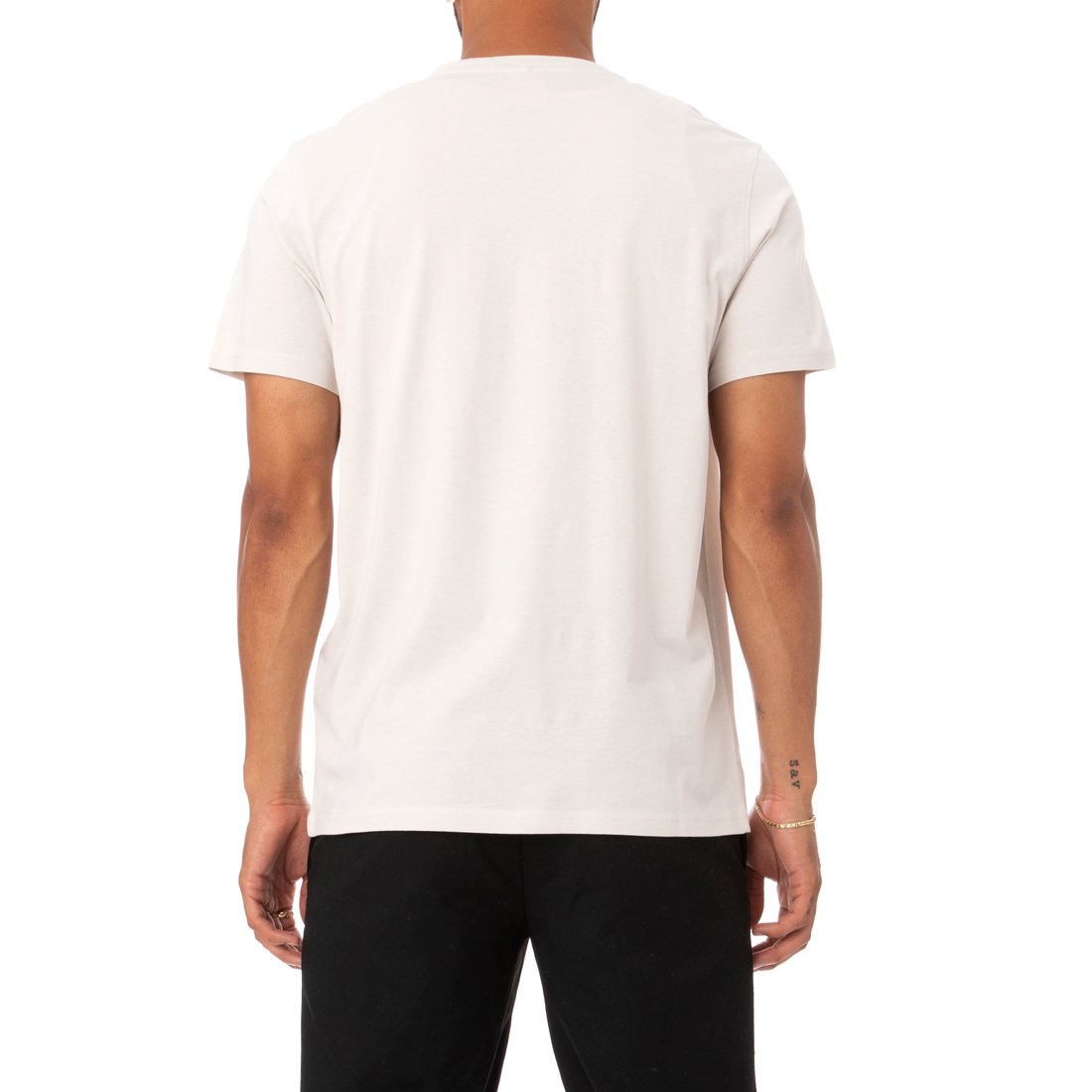 Kappa Authentic Franeker T-Shirt - Grey Silver product image 3, provided for visual reference and product detail review