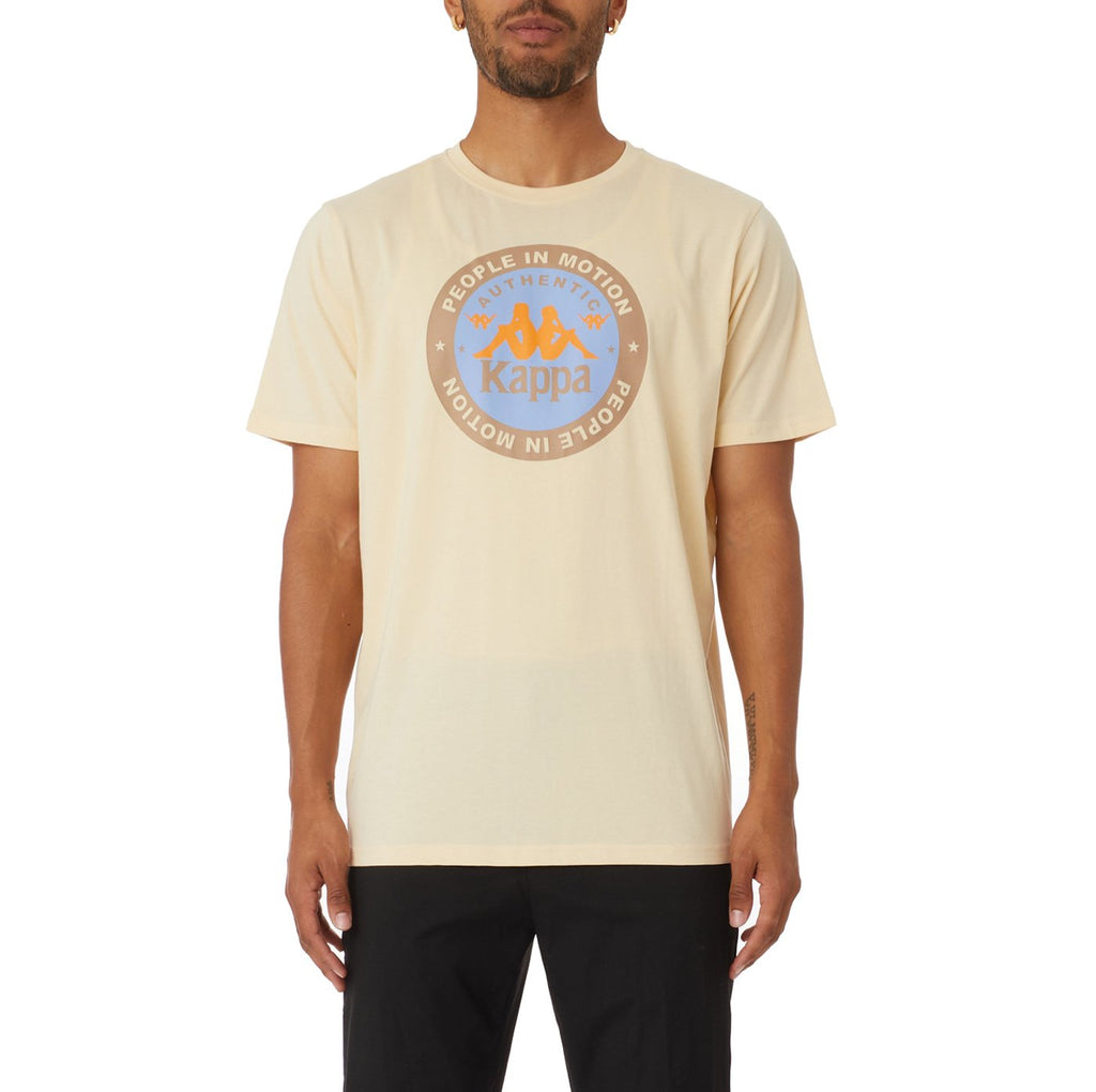 Kappa Authentic Franeker T-Shirt - Beige product image 1, provided for visual reference and product detail review