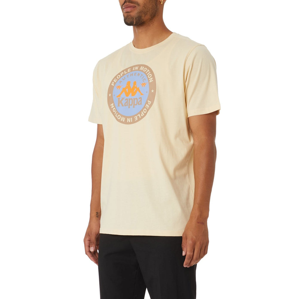 Kappa Authentic Franeker T-Shirt - Beige product image 2, provided for visual reference and product detail review