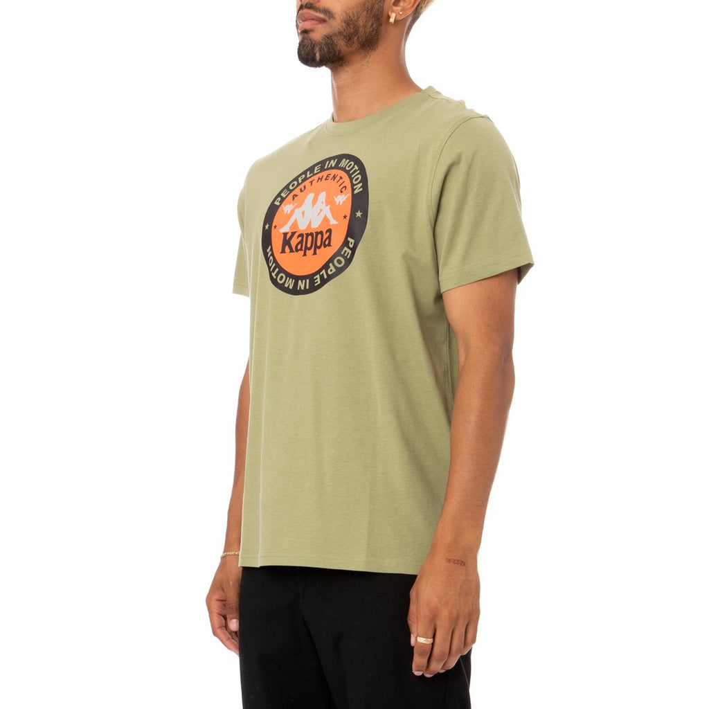Kappa Authentic Franeker T-Shirt -Green Salvia product image 2, provided for visual reference and product detail review