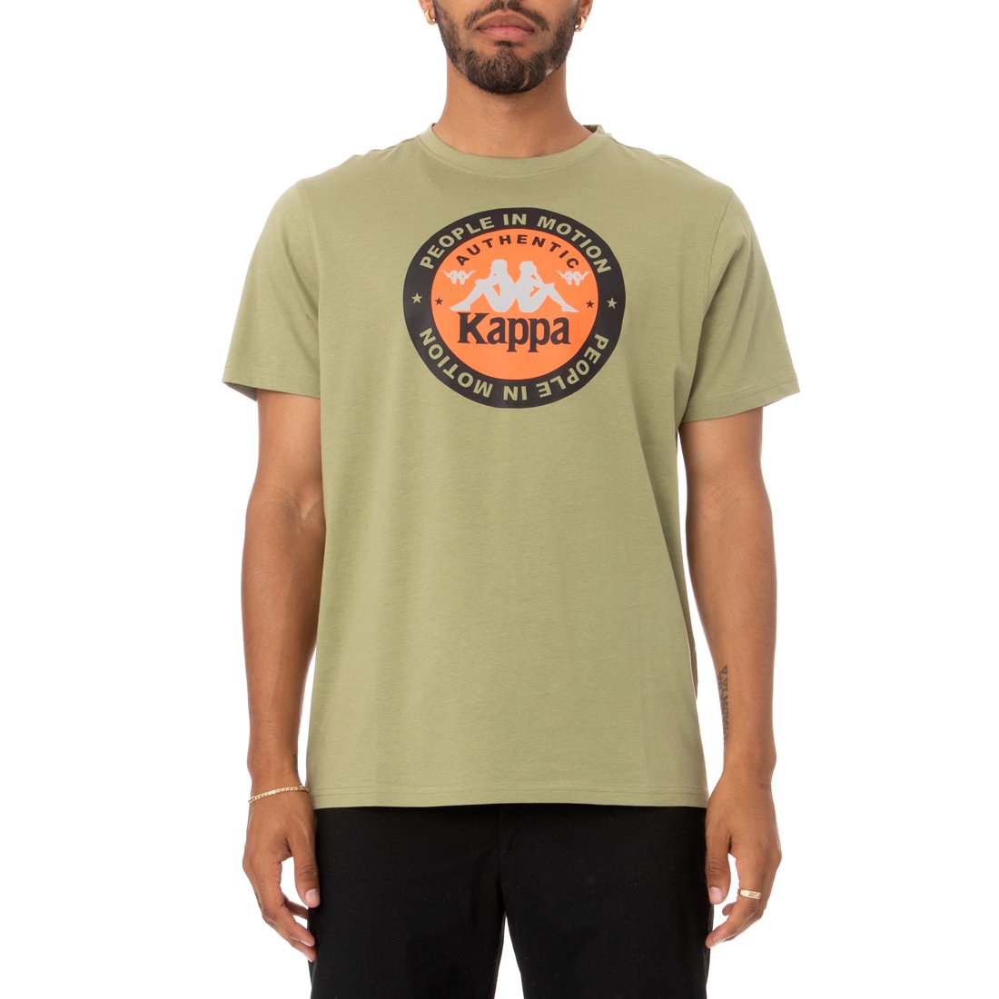 Kappa Authentic Franeker T-Shirt -Green Salvia product image 1, provided for visual reference and product detail review