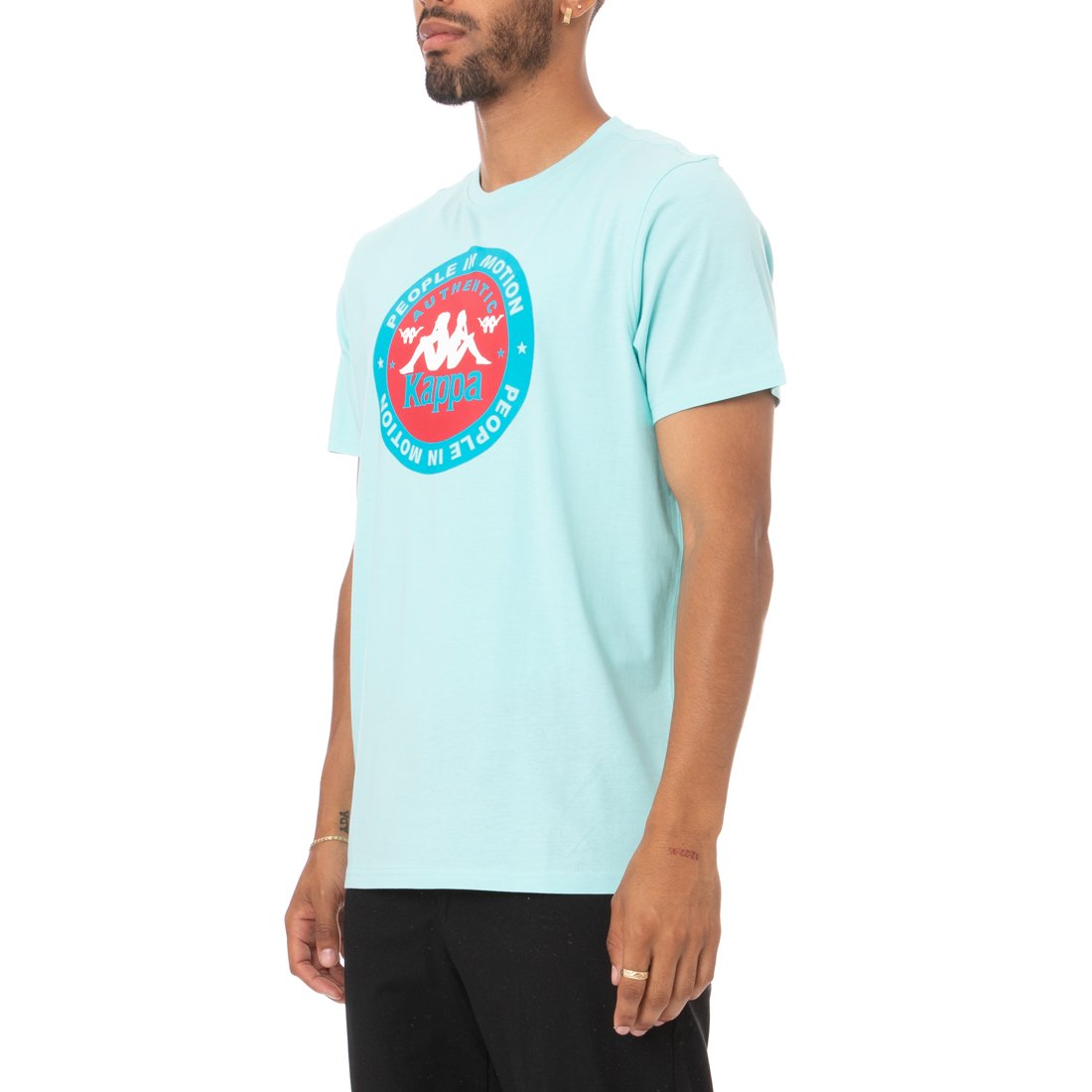 Kappa Authentic Franeker T-Shirt - Peacock product image 2, provided for visual reference and product detail review