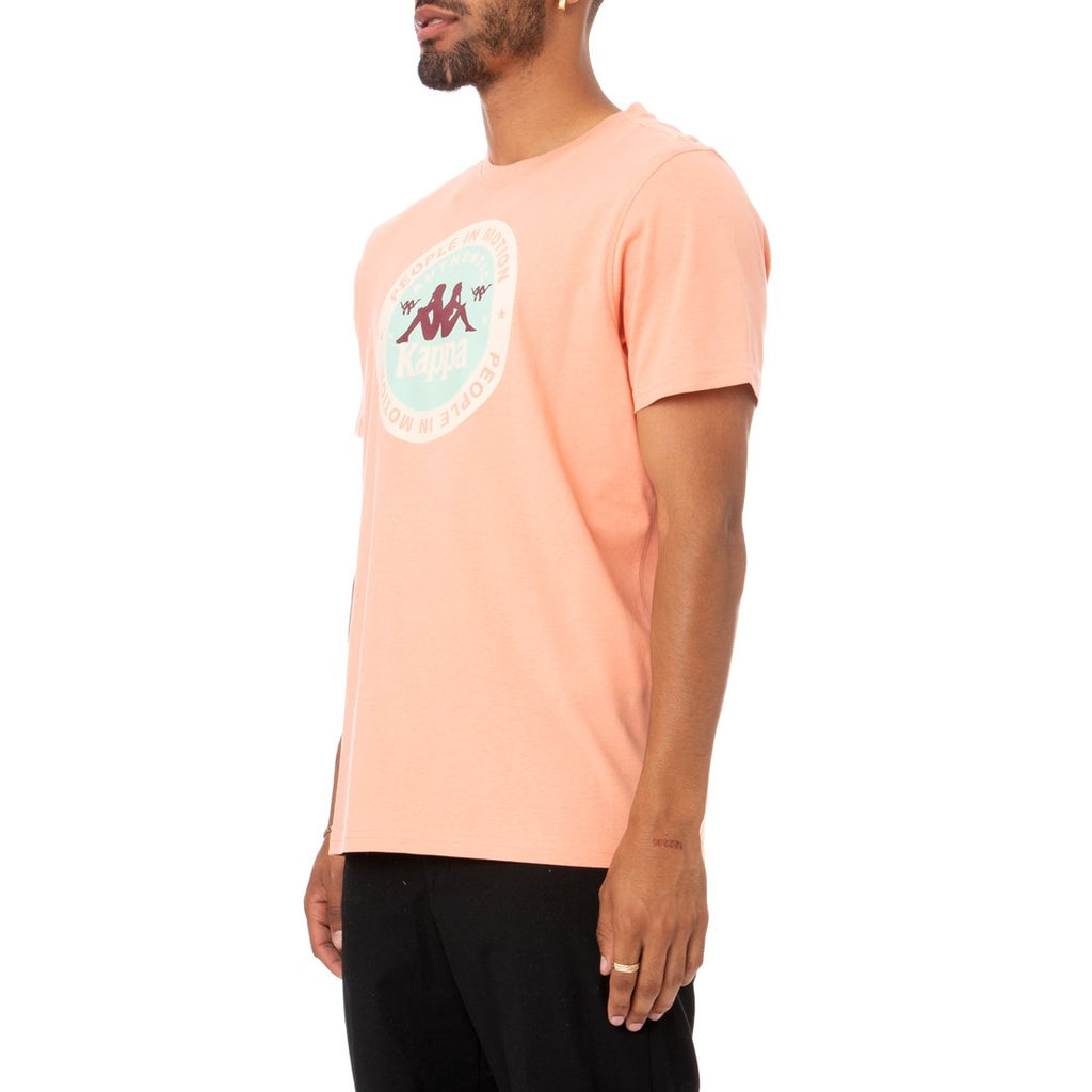 KAPPA Men AUTHENTIC FRANEKER T-SHIRT -SMOKE RED product image 3, provided for visual reference and product detail review