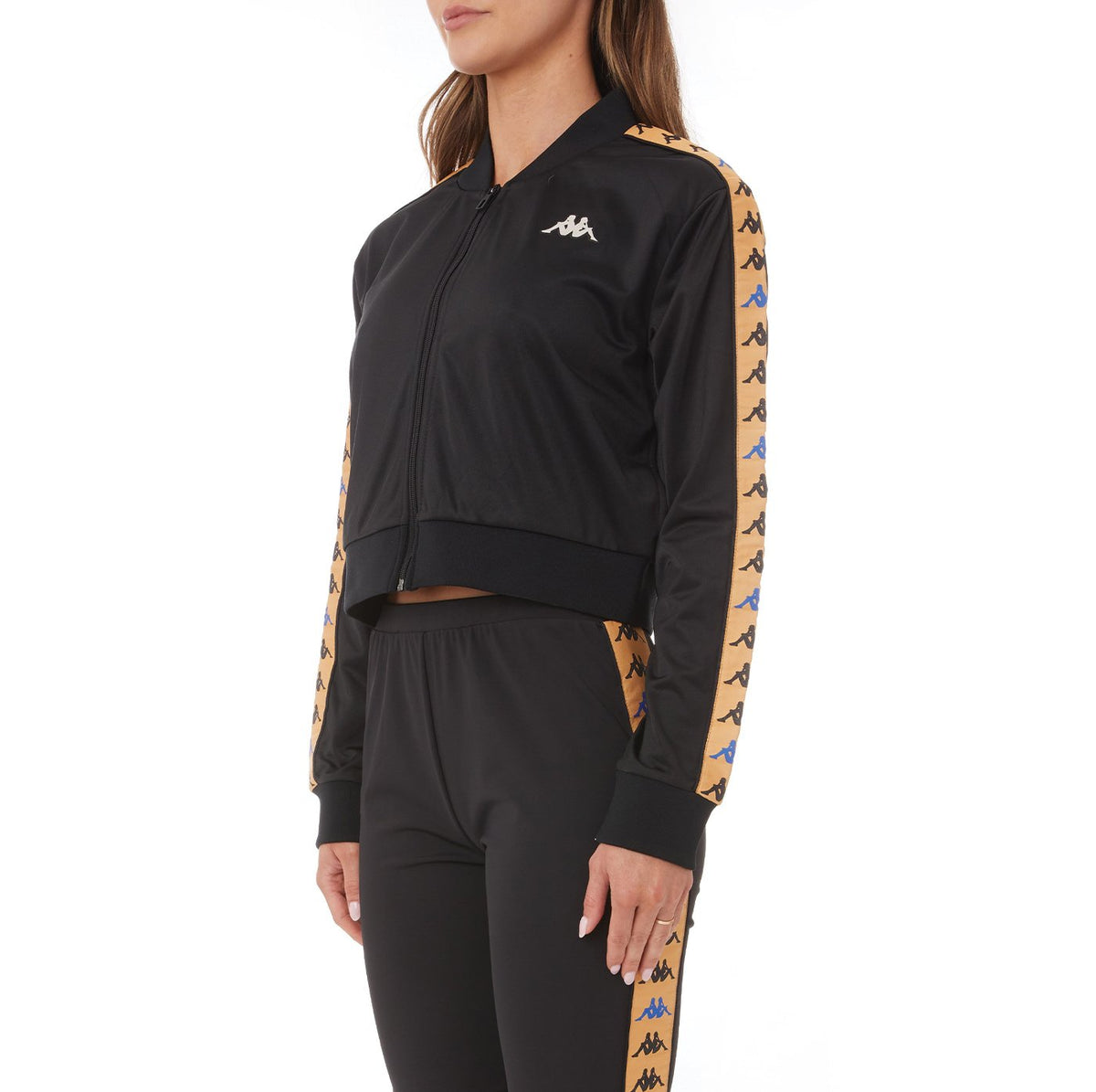 Kappa Womens 222 Banda Osbar Track Jacket - Black product image 2, provided for visual reference and product detail review