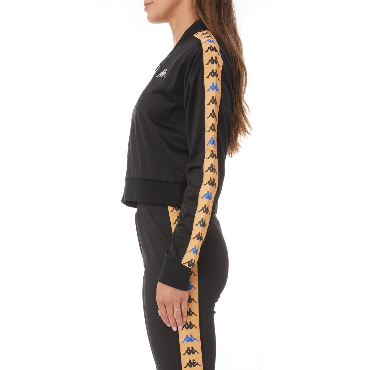 Kappa Womens 222 Banda Osbar Track Jacket - Black product image 3, provided for visual reference and product detail review