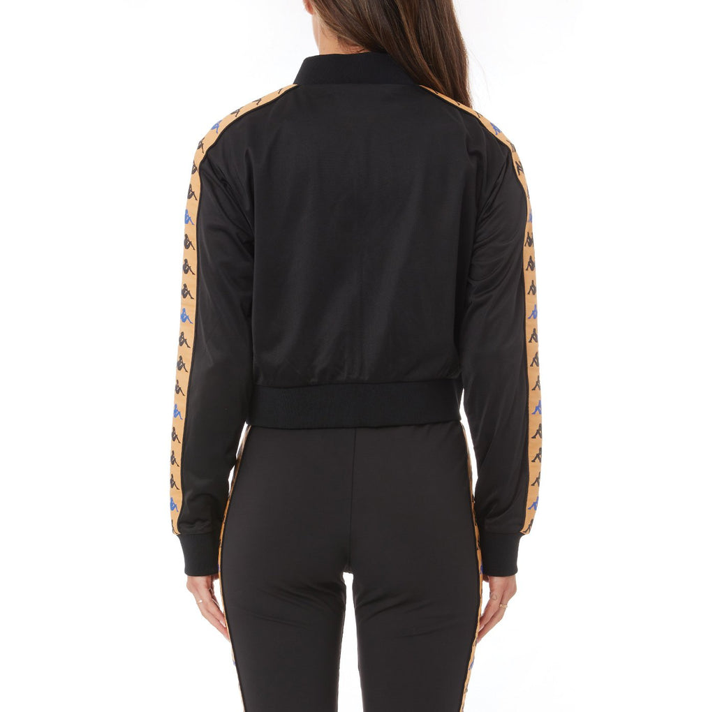 Kappa Womens 222 Banda Osbar Track Jacket - Black product image 4, provided for visual reference and product detail review