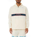 Kappa Logo Tape Cooper Half Zip Jacket - Cream product image 1, provided for visual reference and product detail review