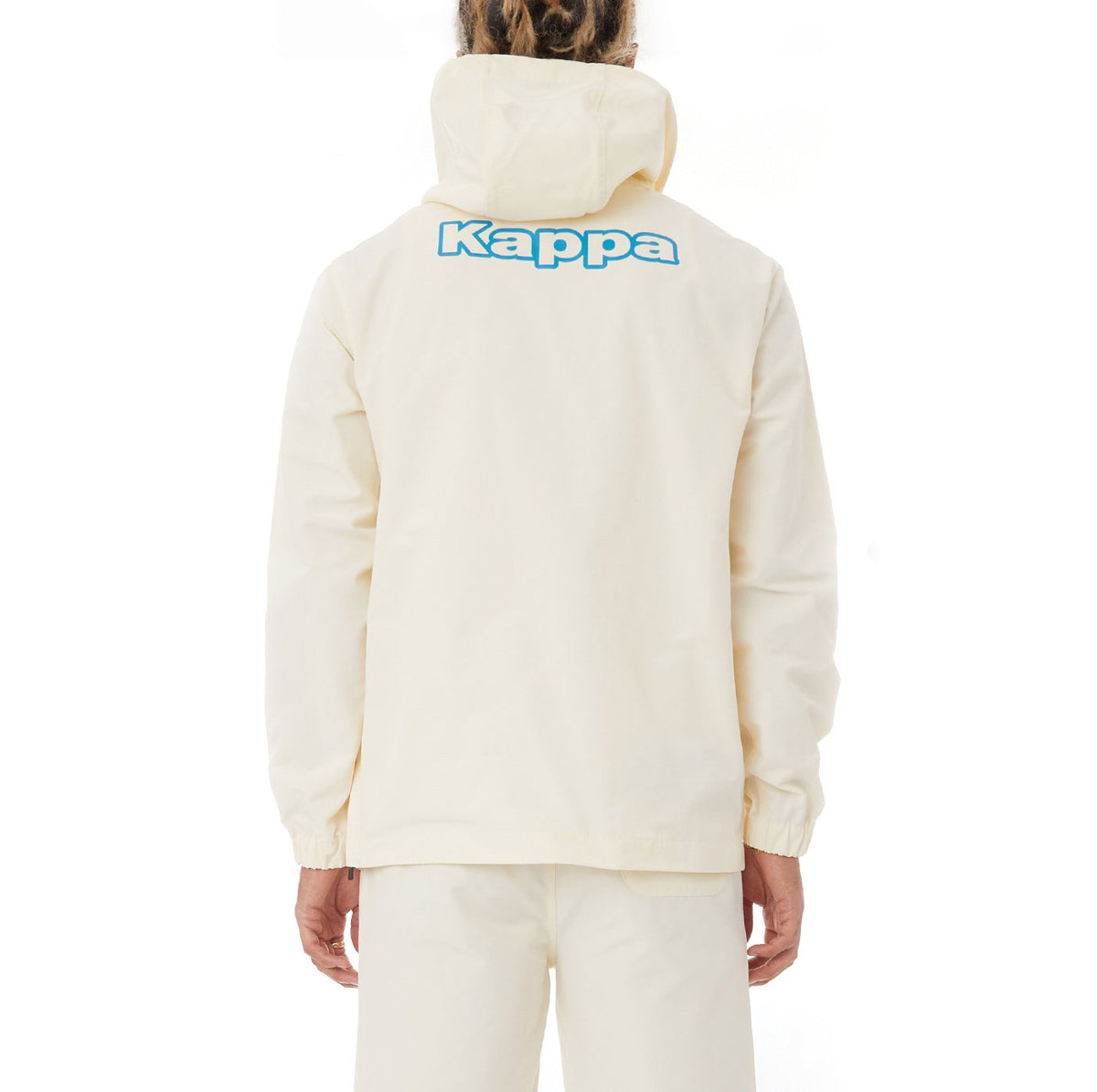Kappa Logo Tape Cooper Half Zip Jacket - Cream product image 3, provided for visual reference and product detail review