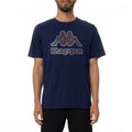 Kappa Men Authentic Logo Bant T-Shirt - BLUE MARINE product image 1, provided for visual reference and product detail review