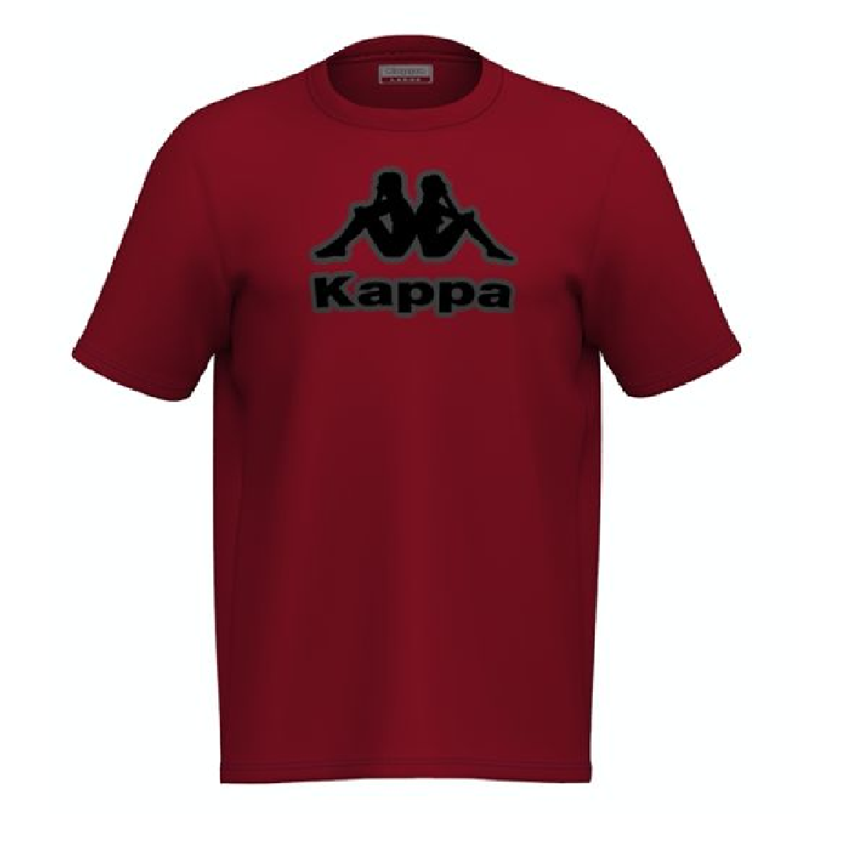Kappa Men Authentic Logo Bant T-Shirt - RED product image 3, provided for visual reference and product detail review