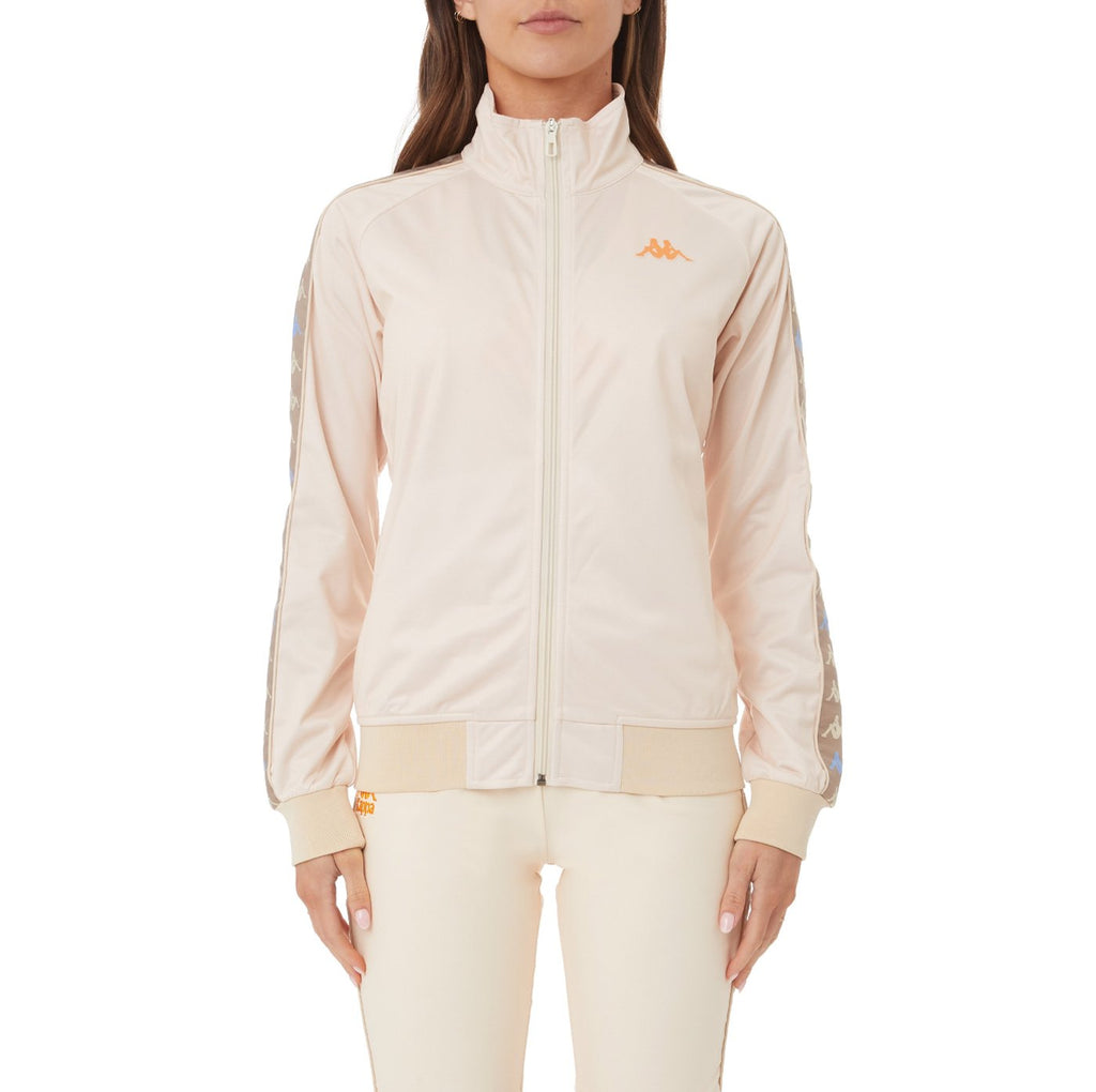 Kappa Womens 222 Banda Faratsiho Track Jacket - Beige product image 1, provided for visual reference and product detail