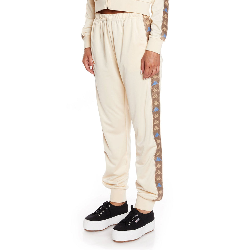 Kappa Womens 222 Banda Wrastory Trackpants - Beige product image 2, provided for visual reference and product detail review