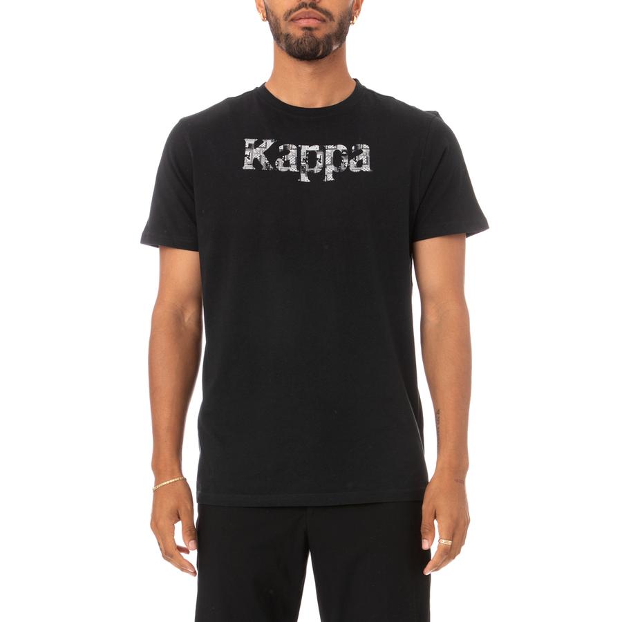 Kappa Authentic Anjozorobe T-Shirt - Black product image 1, provided for visual reference and product detail review