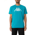 Kappa Authentic Ankazoabo T-Shirt - Peacock product image 1, provided for visual reference and product detail review