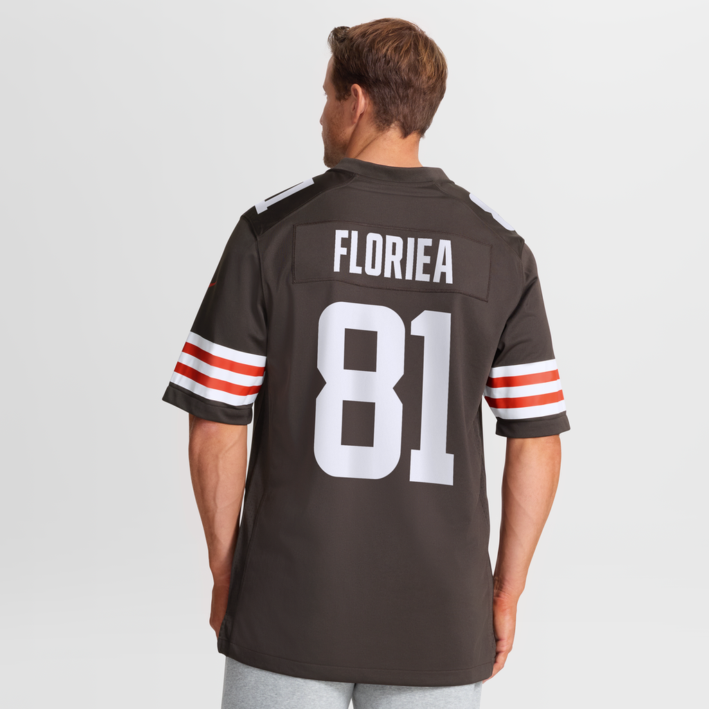 Cleveland Browns Luke Floriea Nike Brown Game Jersey product image 5