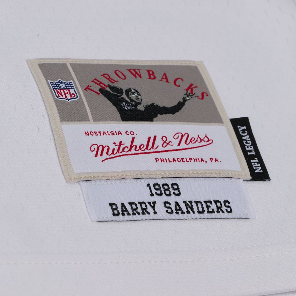 Detroit Lions Barry Sanders Mitchell & Ness White 1989 product image 4