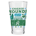 Chicago Hounds Julia Gash Pint Glass product image 1, provided for visual reference and product detail review