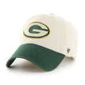 Green Bay Packers '47 Bone Sidestep Clean Up Adjustable Hat product image 1, provided for visual reference and product