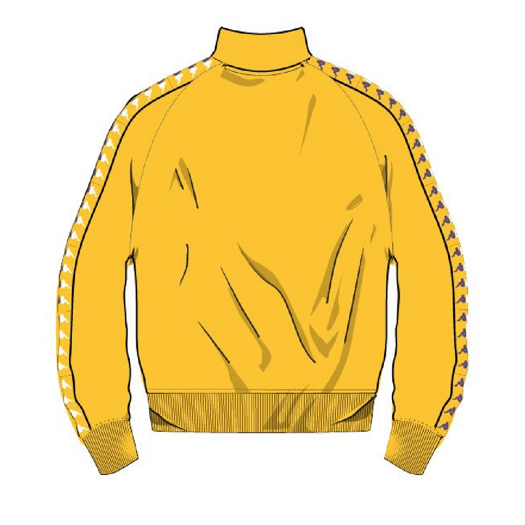 Kappa 222 BANDA CARAMBIE TRACK JACKET - YELLOW product image 2, provided for visual reference and product detail review