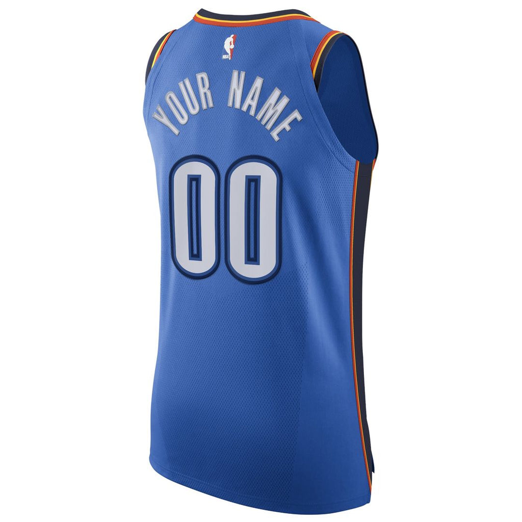 Oklahoma City Thunder Nike Authentic Custom Jersey Blue product image 3