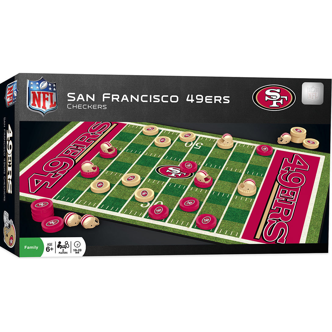 San Francisco 49ers Checker Game Set product image 1, provided for visual reference and product detail review