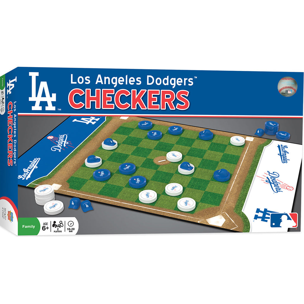 Los Angeles Dodgers Checkers Board Game product image 1, provided for visual reference and product detail review