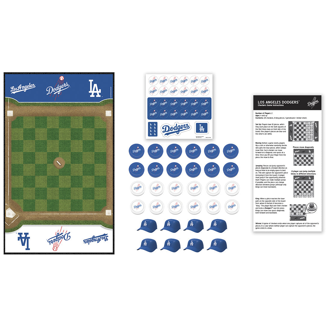 Los Angeles Dodgers Checkers Board Game product image 2, provided for visual reference and product detail review