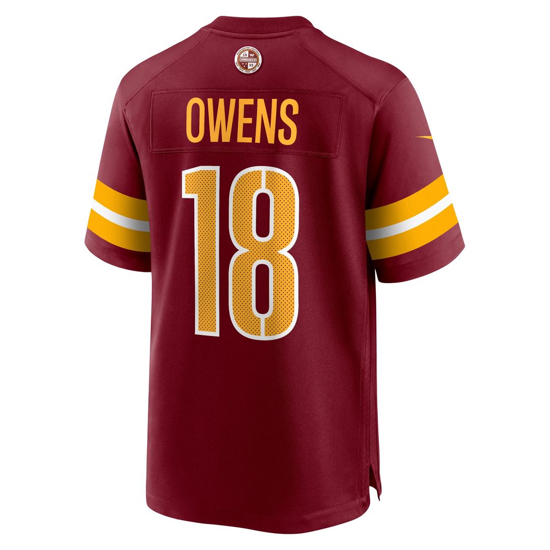Washington Commanders Tyler Owens Nike Burgundy Game Jersey product image 3