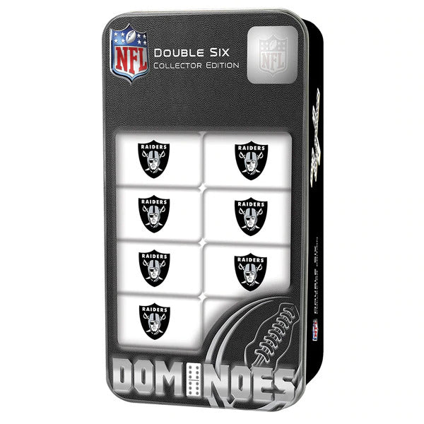 Las Vegas Raiders Double-Six Dominoes product image 1, provided for visual reference and product detail review