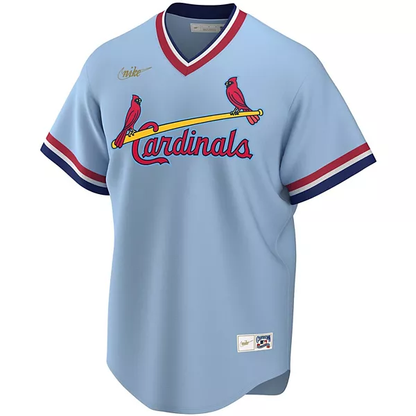 Nike Light Blue St. Louis Cardinals Road Cooperstown Collection Team Jersey product image 1, provided for visual reference