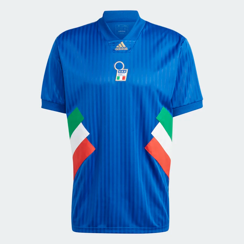 Adidas Italy Icon Jersey-Blue product image 1, provided for visual reference and product detail review