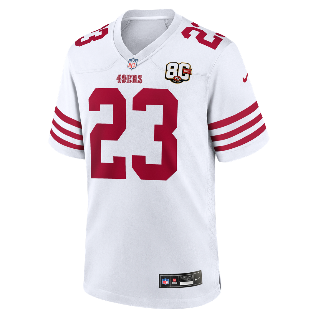 San Francisco 49ers Christian McCaffrey Nike White 80th product image 2